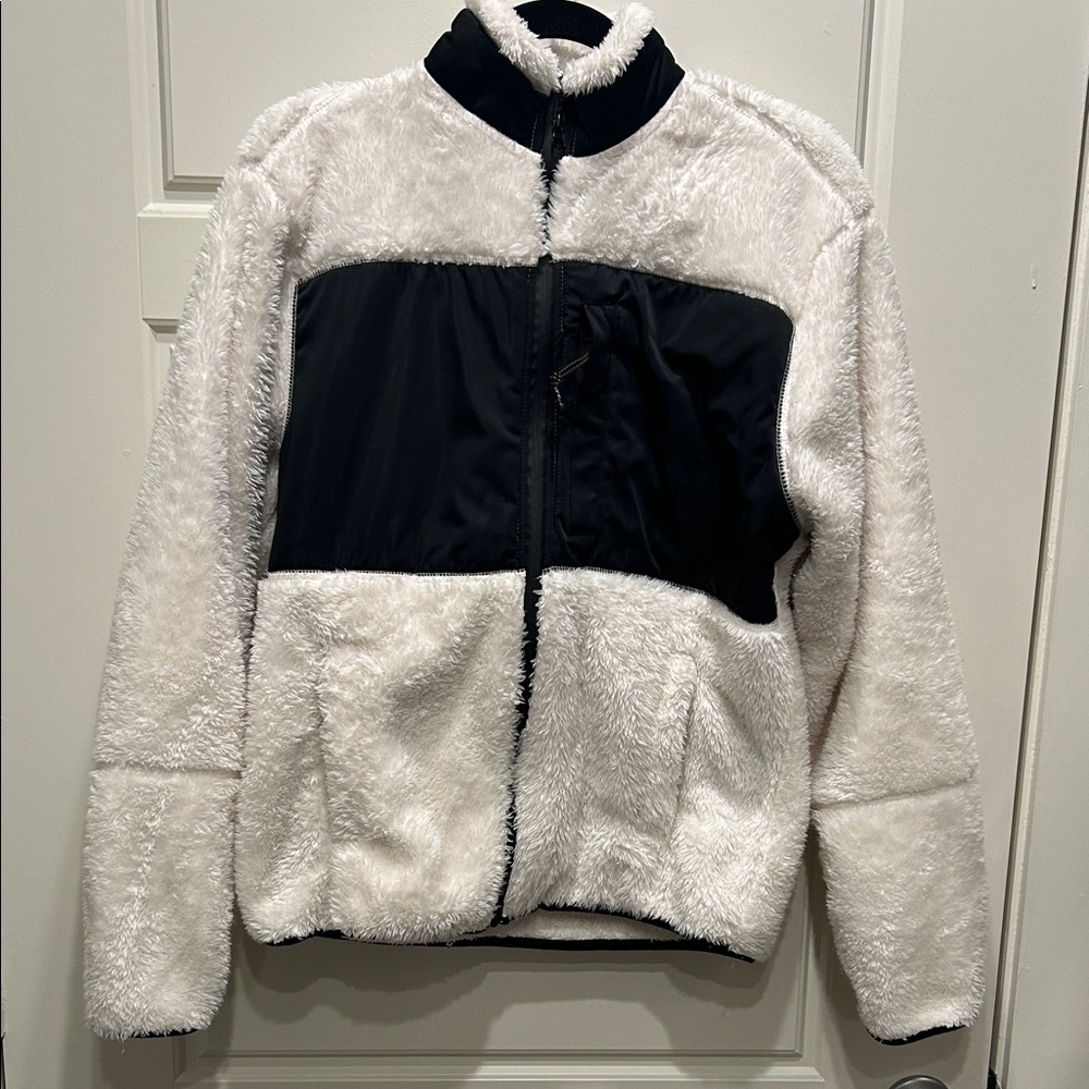 Urban Outfitters Black and White Fleece Jacket